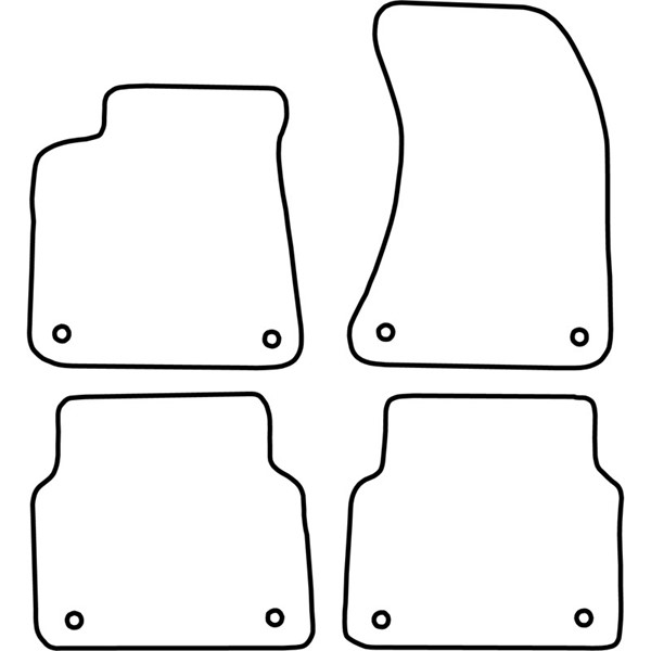 Textilmatta, kupé, Fram och bak Autostyle TM AU524V AutoStyle