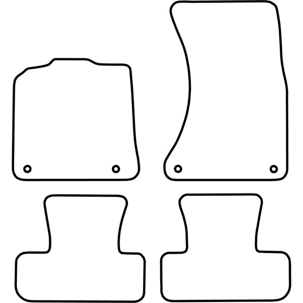 Textilmatta, kupé, Fram och bak Autostyle TM AU529V AutoStyle
