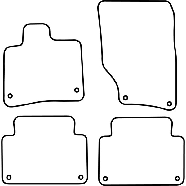Textilmatta, kupé, Fram och bak Autostyle TM AU531V AutoStyle