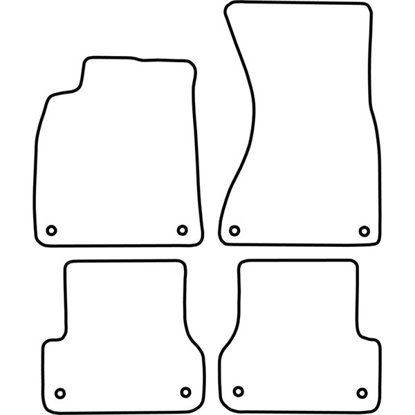 Textilmatta, kupé, Fram och bak Autostyle TM AU536V AutoStyle