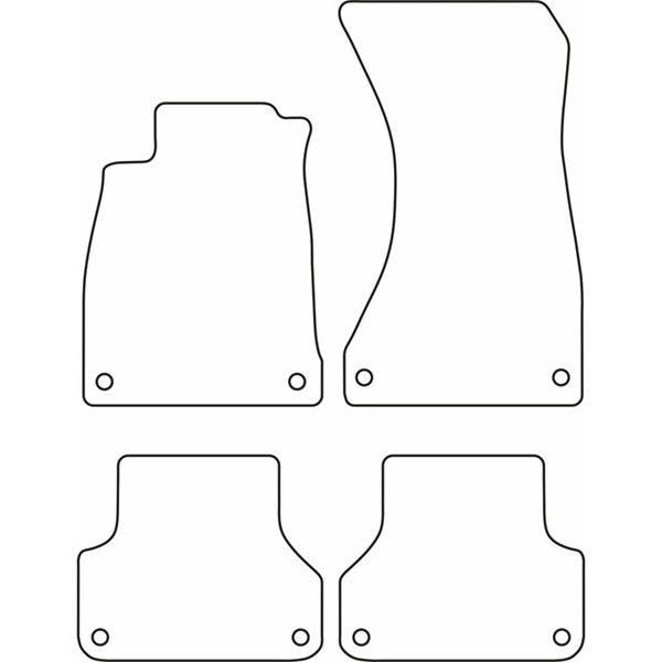 Textilmatta, kupé, Fram och bak Autostyle TM AU539V AutoStyle