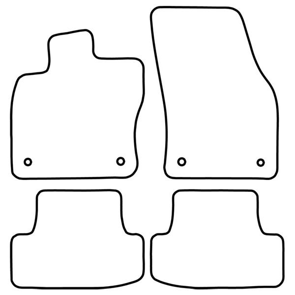 Textilmatta, kupé, Fram och bak Autostyle TM AU542V AutoStyle