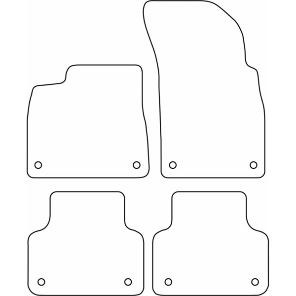 Textilmatta, kupé, Fram och bak Autostyle TM AU543V AutoStyle Textilmatta, kupé, Fram och bak Autostyle TM AU543V AutoStyle