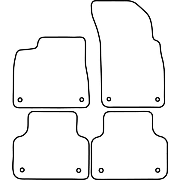Textilmatta, kupé, Fram och bak Autostyle TM AU551V AutoStyle Textilmatta, kupé, Fram och bak Autostyle TM AU551V AutoStyle