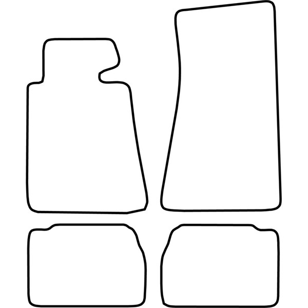 Textilmatta, kupé, Fram och bak Autostyle TM BM502V AutoStyle