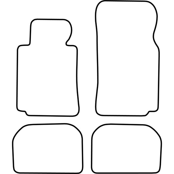 Textilmatta, kupé, Fram och bak Autostyle TM BM507V AutoStyle