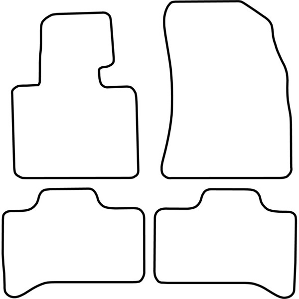 Textilmatta, kupé, Fram och bak Autostyle TM BM510V AutoStyle