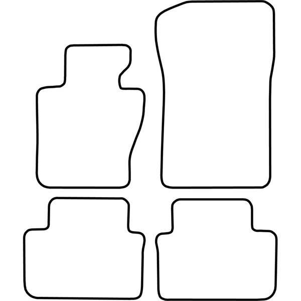 Textilmatta, kupé, Fram och bak Autostyle TM BM517V AutoStyle