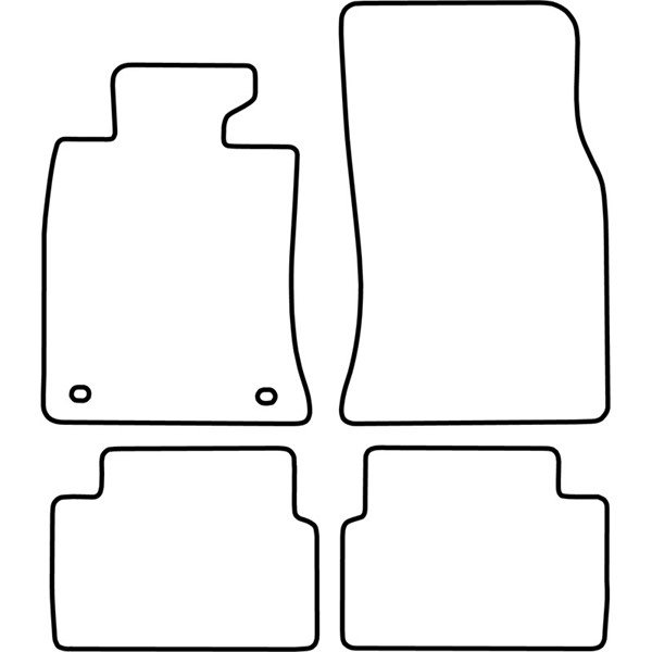 Textilmatta, kupé, Fram och bak Autostyle TM BM524V AutoStyle