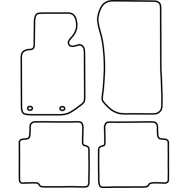 Textilmatta, kupé, Fram och bak Autostyle TM BM526V AutoStyle