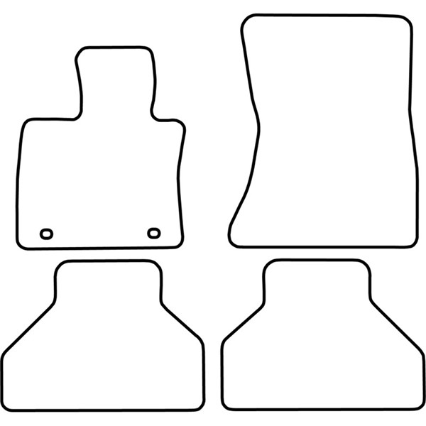 Textilmatta, kupé, Fram och bak Autostyle TM BM531V AutoStyle