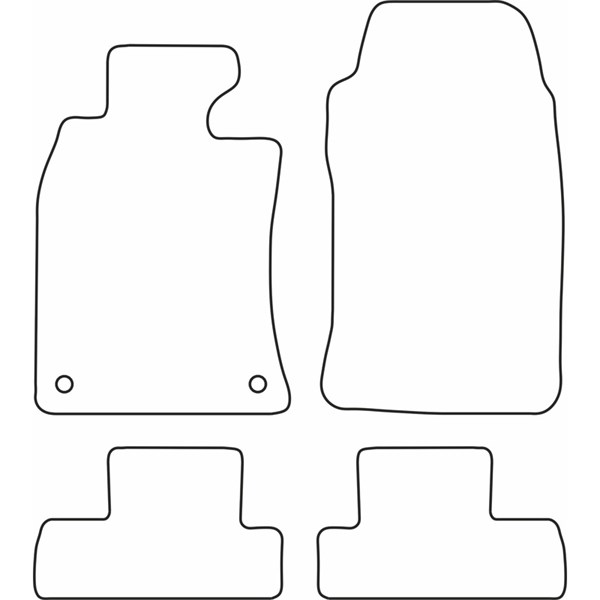 Textilmatta, kupé, Fram och bak Autostyle TM BM552V AutoStyle
