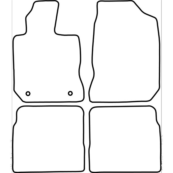 Textilmatta, kupé, Fram och bak Autostyle TM CH510V AutoStyle