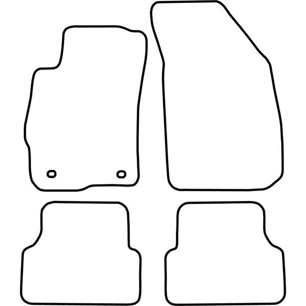 Textilmatta, kupé, Fram och bak Autostyle TM CH511V AutoStyle