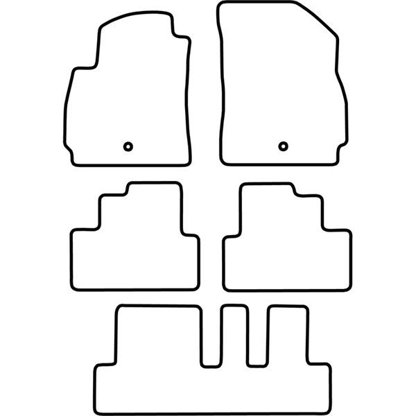 Textilmatta, kupé, Fram och bak Autostyle TM CH517V AutoStyle