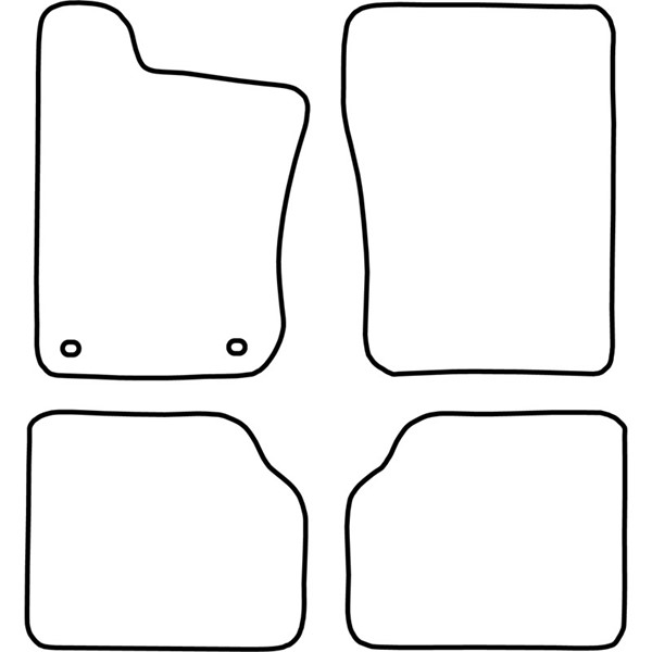 Textilmatta, kupé, Fram och bak Autostyle TM CI501V AutoStyle