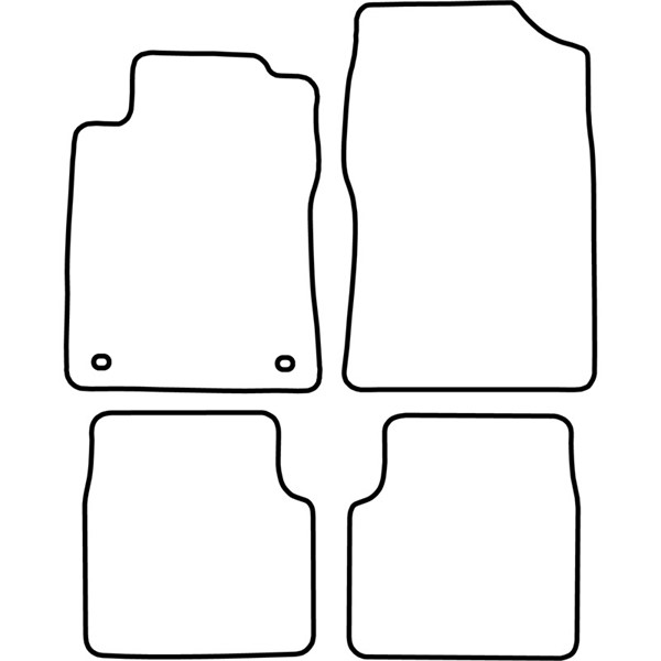 Textilmatta, kupé, Fram och bak Autostyle TM CI503V AutoStyle