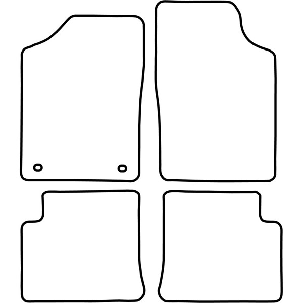 Textilmatta, kupé, Fram och bak Autostyle TM CI504V AutoStyle