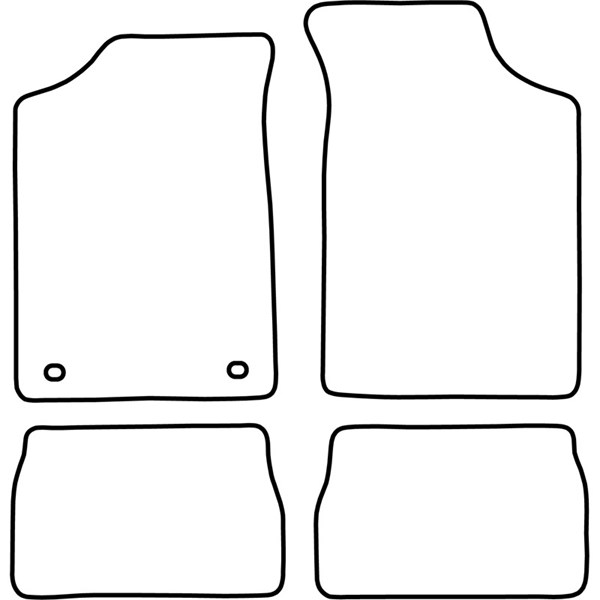 Textilmatta, kupé, Fram och bak Autostyle TM CI508V AutoStyle