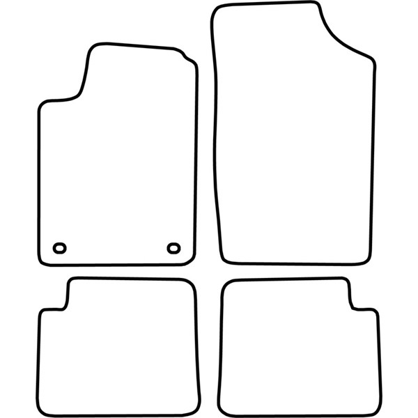 Textilmatta, kupé, Fram och bak Autostyle TM CI509V AutoStyle