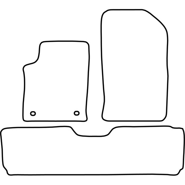 Textilmatta, kupé, Fram och bak Autostyle TM CI511V AutoStyle