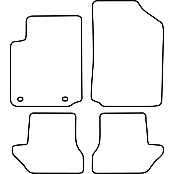 Textilmatta, kupé, Fram och bak Autostyle TM CI515V AutoStyle