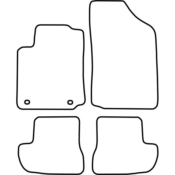 Textilmatta, kupé, Fram och bak Autostyle TM CI516V AutoStyle