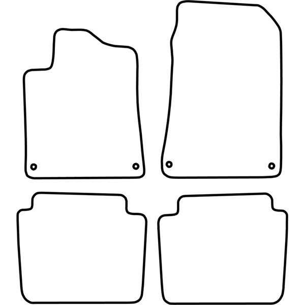 Textilmatta, kupé, Fram och bak Autostyle TM CI521V AutoStyle
