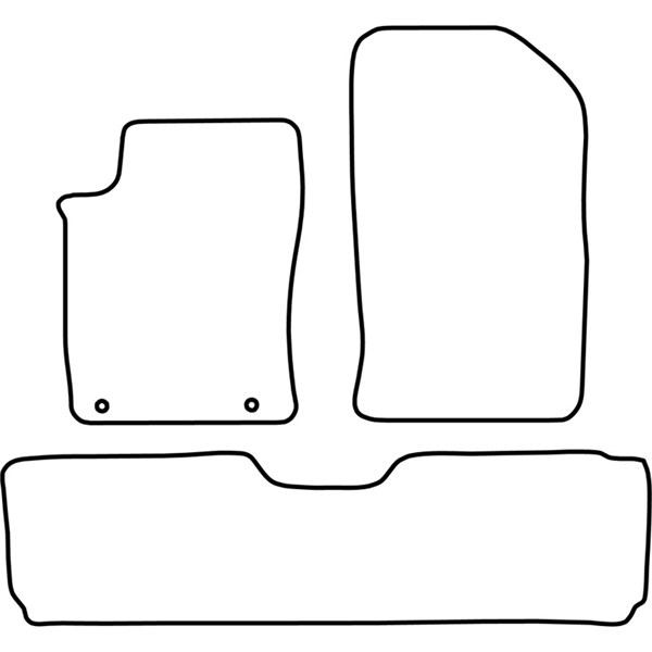 Textilmatta, kupé, Fram och bak Autostyle TM CI522V AutoStyle