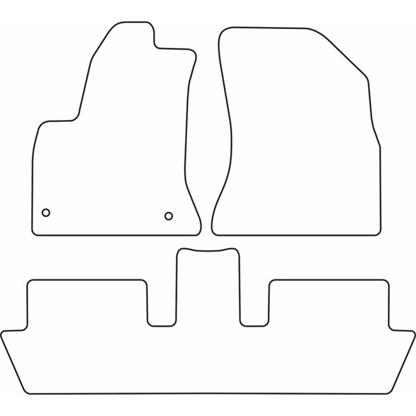Textilmatta, kupé, Fram och bak Autostyle TM CI526V AutoStyle