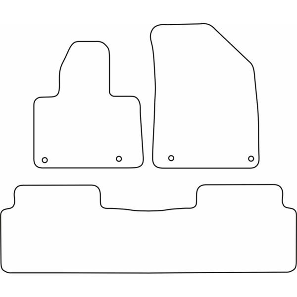 Textilmatta, kupé, Fram och bak Autostyle TM CI528V AutoStyle