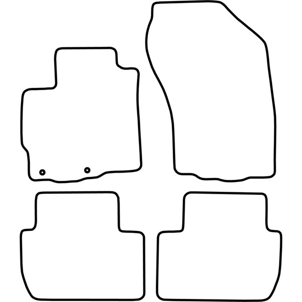 Textilmatta, kupé, Fram och bak Autostyle TM CI530V AutoStyle