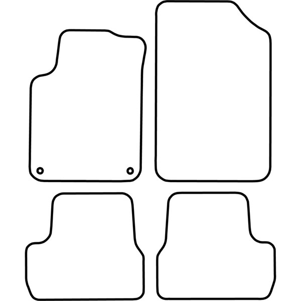 Textilmatta, kupé, Fram och bak Autostyle TM CI532V AutoStyle