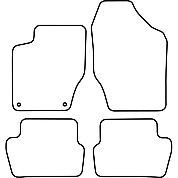 Textilmatta, kupé, Fram och bak Autostyle TM CI535V AutoStyle