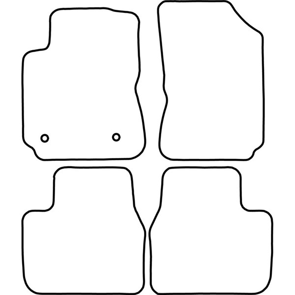 Textilmatta, kupé, Fram och bak Autostyle TM CI541V AutoStyle