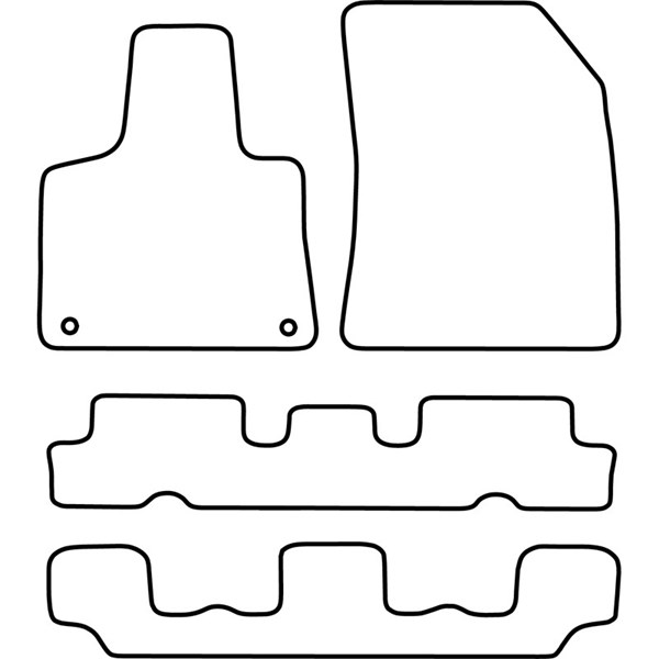 Textilmatta, kupé, Fram och bak Autostyle TM CI543V AutoStyle