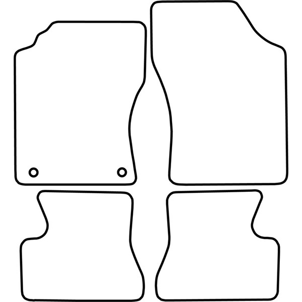 Textilmatta, kupé, Fram och bak Autostyle TM DA504V AutoStyle