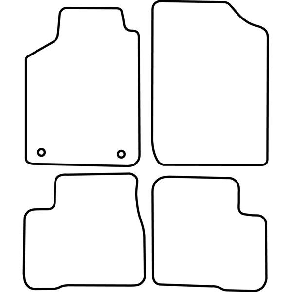 Textilmatta, kupé, Fram och bak Autostyle TM DA506V AutoStyle Textilmatta, kupé, Fram och bak Autostyle TM DA506V AutoStyle