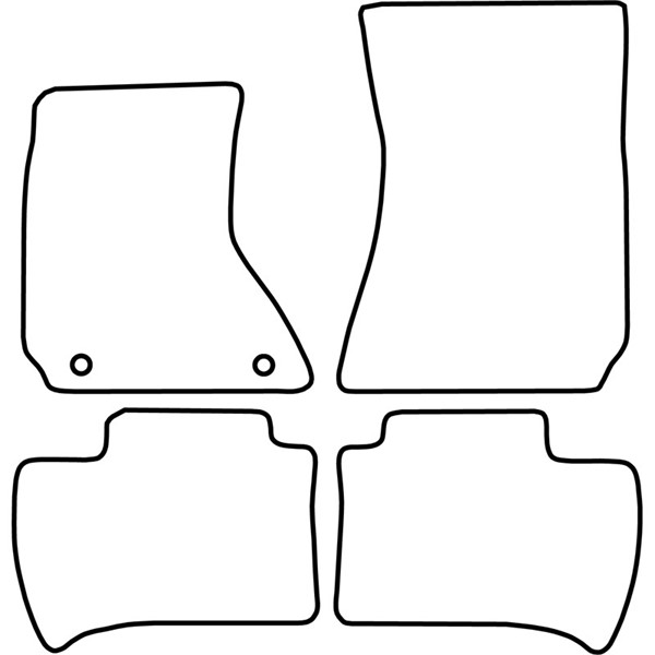 Textilmatta, kupé, Fram och bak Autostyle TM DA507V AutoStyle
