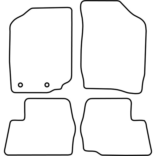 Textilmatta, kupé, Fram och bak Autostyle TM DA510V AutoStyle