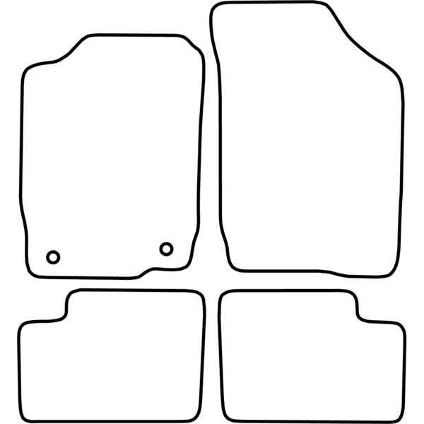Textilmatta, kupé, Fram och bak Autostyle TM DA512V AutoStyle