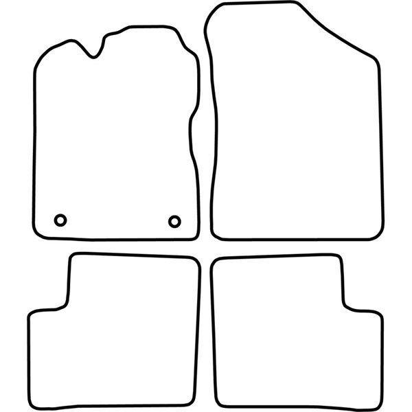 Textilmatta, kupé, Fram och bak Autostyle TM DA514V AutoStyle