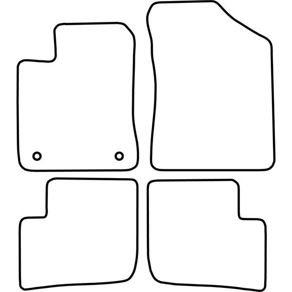 Textilmatta, kupé, Fram och bak Autostyle TM DA518V AutoStyle