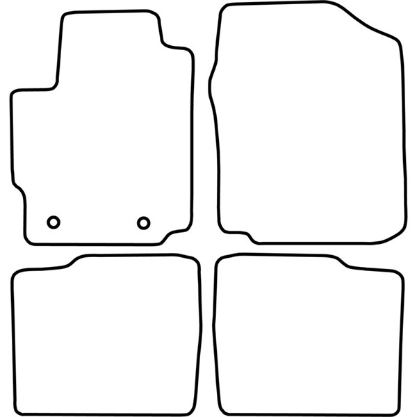 Textilmatta, kupé, Fram och bak Autostyle TM DA520V AutoStyle