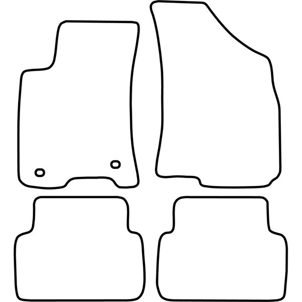 Textilmatta, kupé, Fram och bak Autostyle TM DW503V AutoStyle