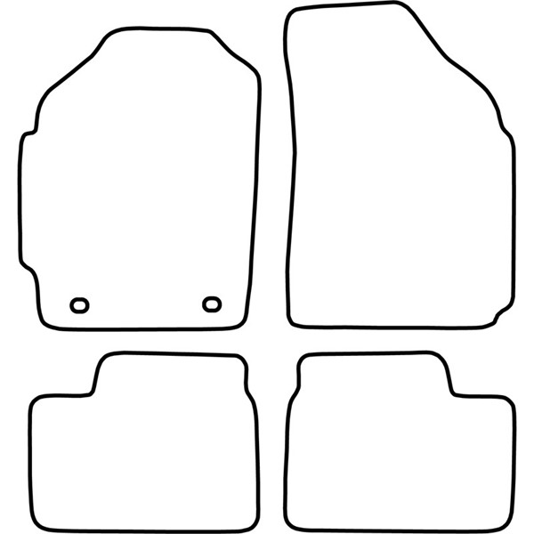 Textilmatta, kupé, Fram och bak Autostyle TM DW505V AutoStyle