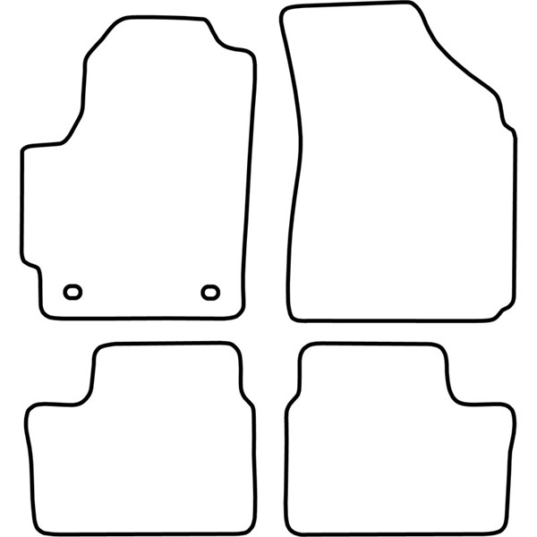 Textilmatta, kupé, Fram och bak Autostyle TM DW508V AutoStyle