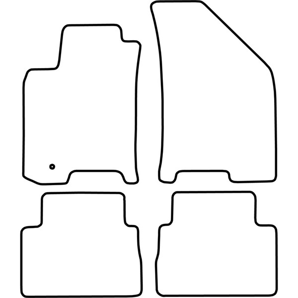Textilmatta, kupé, Fram och bak Autostyle TM DW511V AutoStyle