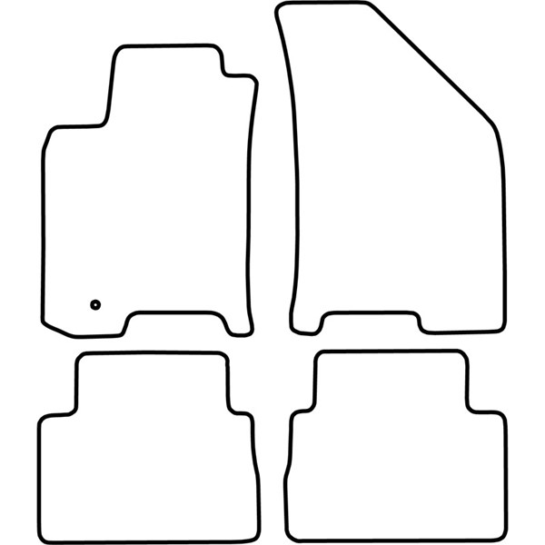 Textilmatta, kupé, Fram och bak Autostyle TM DW511V AutoStyle
