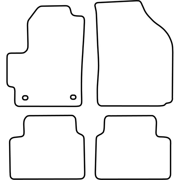 Textilmatta, kupé, Fram och bak Autostyle TM DW514V AutoStyle Textilmatta, kupé, Fram och bak Autostyle TM DW514V AutoStyle